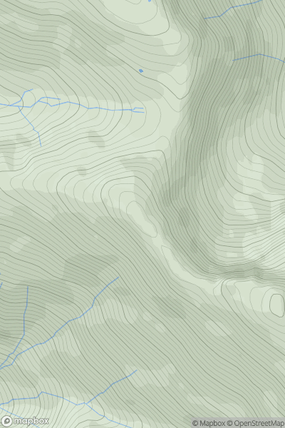 Thumbnail image for Beinn Bhuidhe [Loch Duich to Cannich] showing contour plot for surrounding peak